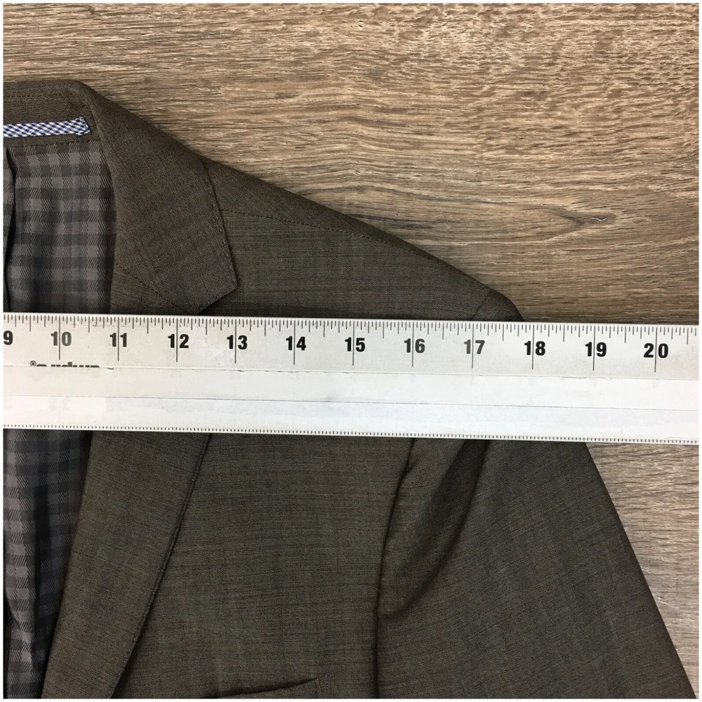 Ben‎ Sherman Mens Blazer Sport Coat Casual Jacket Size 40L Two Button Wool Suits
